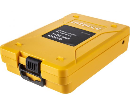 Набор сверл по металлу 19 предметов, 1-10 мм, HSS-G Inforce 11-01-704 – изображение 2