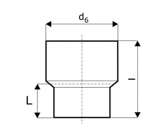 Переходник для чугунной трубы Ostendorf 110, без сальников 115820 – изображение 2