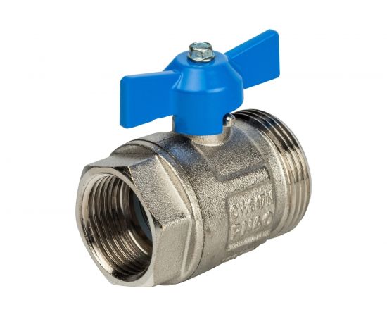 Комплект прямых шаровых кранов с термометрами STOUT 1" SMS-1000-030001 – изображение 3