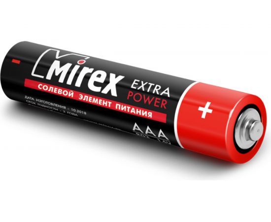 Батарея Mirex, солевая R03 / AAA 1,5V 4 шт ecopack 23702-ER03-E4 – изображение 3