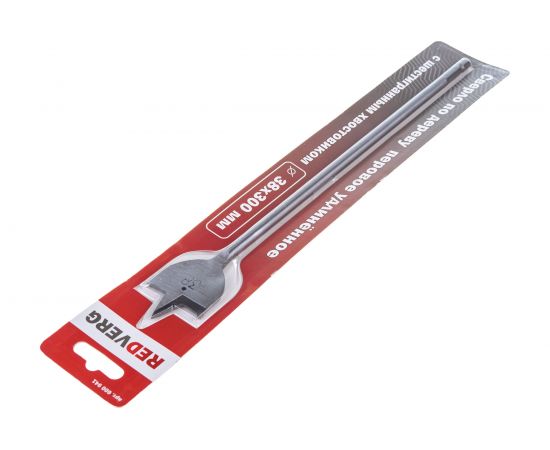 Сверло по дереву перовое HCS 38x300 мм REDVERG 6621327 – изображение 3