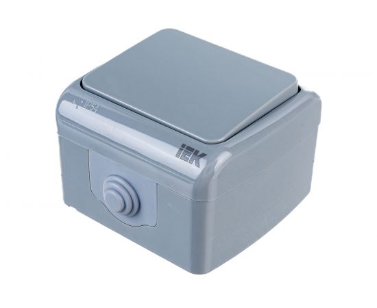 Одноклавишный выключатель IEK ВС-20-1-0-A, открытой установки, 10А, IP54, AQUATIC EVA10-K03-10-54 – изображение 3