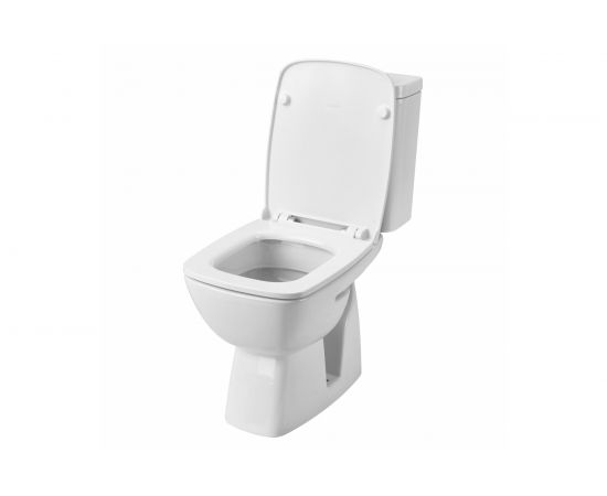 Унитаз-компакт Santek Нео Лайт косой выпуск, 2 режима, сиденье DP Slim, Soft Close, Clip up 1WH302471 456862 – изображение 3