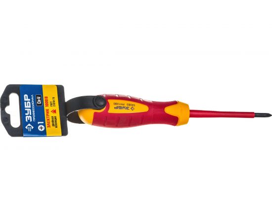 Диэлектрическая отвертка Зубр до 1000В ПРОФИ Cr-V PH 1 x 80 мм 25262-1-080_z01 – изображение 3