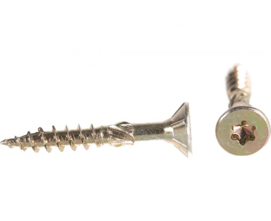 Шуруп Rusconnect CS 05035 с/нарез. д/дерева, потай, 5х35, 200 шт. Желтый цинк 310502 – изображение 3