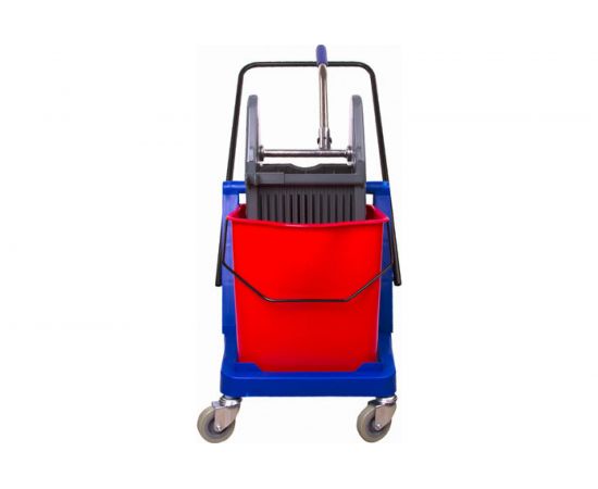 Уборочная тележка BRABIX 2 съемных ведра 23 л, механический отжим, пластиковый каркас 606659 – изображение 3