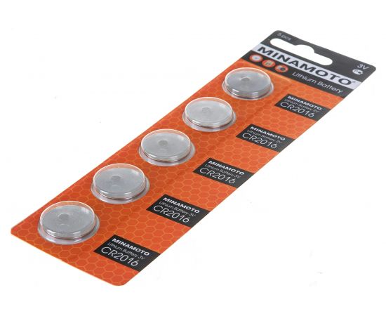 Батарейка Minamoto литий CR2016, 5 card 800 – изображение 3