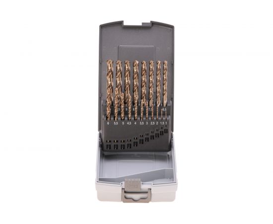 Набор сверл по металлу (19 шт; 1-10 мм; HSSE-Co5) Ruko 215214RO – изображение 3