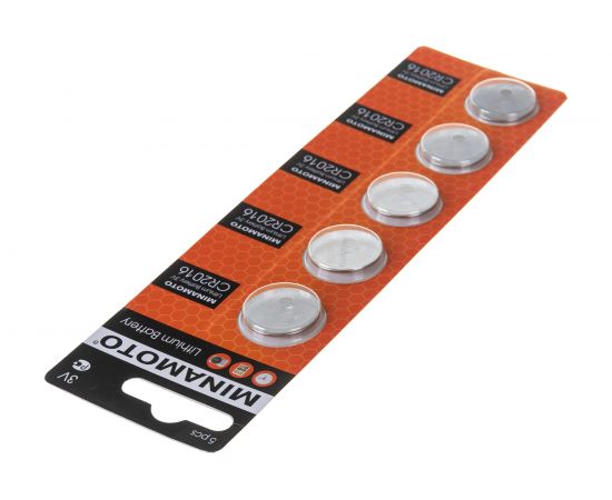 Батарейка Minamoto литий CR2016, 5 card 800 – изображение 4