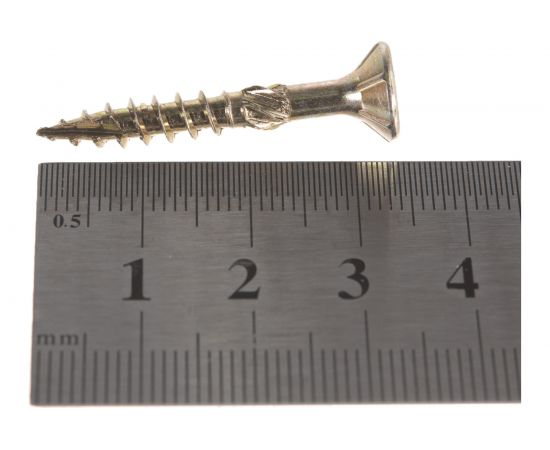 Шуруп Rusconnect CS 05035 с/нарез. д/дерева, потай, 5х35, 200 шт. Желтый цинк 310502 – изображение 4