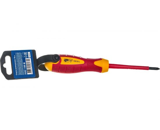 Диэлектрическая отвертка Зубр до 1000В ПРОФИ Cr-V PH 1 x 80 мм 25262-1-080_z01 – изображение 4