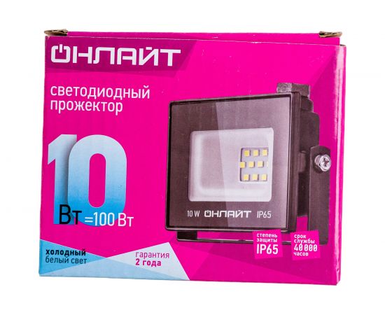 Светильник ОНЛАЙТ OFL-10-4K-BL-IP65-LED 71656 – изображение 5