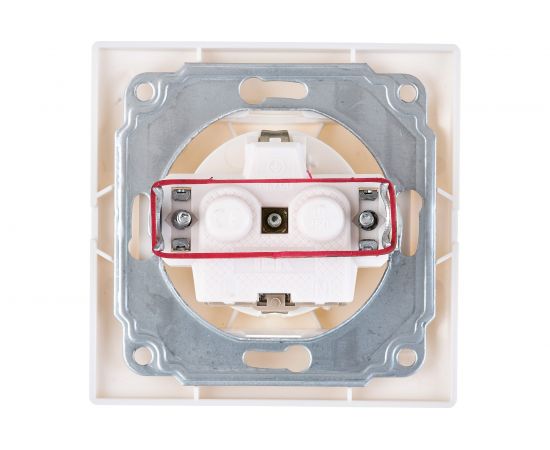 Розетка х1 IEK КВАРТА с заземлением, в сборе, без шторки, белая ERK14-K01-16-DM – изображение 5