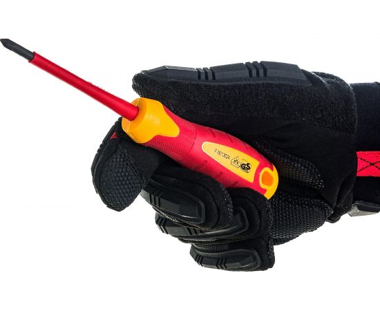 Диэлектрическая отвертка Зубр до 1000В ПРОФИ Cr-V PH 1 x 80 мм 25262-1-080_z01 – изображение 7