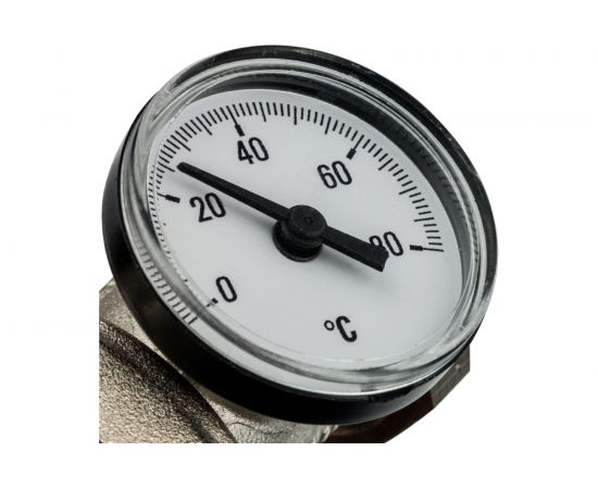 Комплект прямых шаровых кранов с термометрами STOUT 1" SMS-1000-030001 – изображение 8