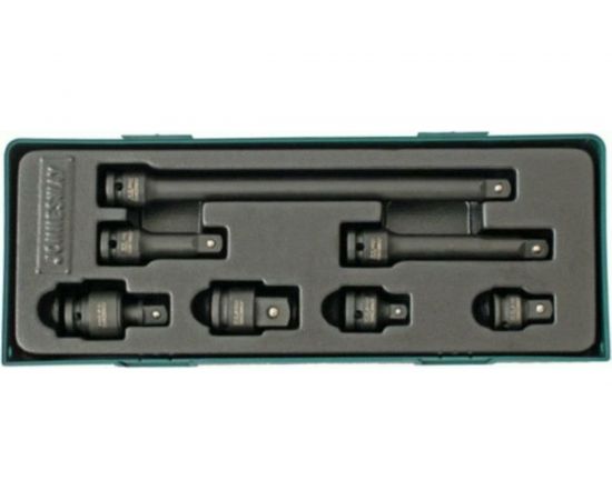 Комплект аксессуаров для ударных головок 1/2"DR 7 предметов (ложемент) Jonnesway S03A401SP 