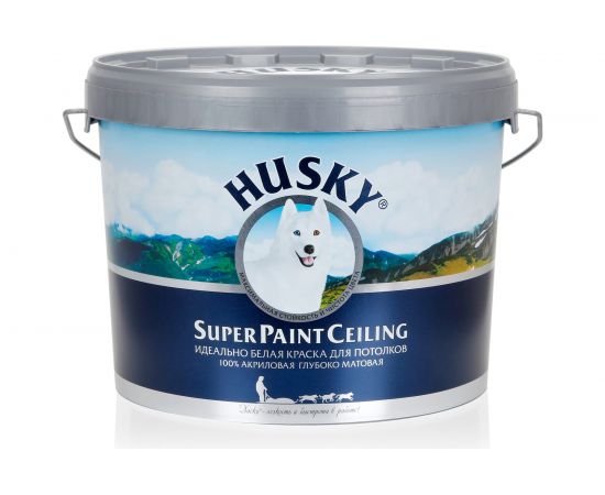 Краска потолочная HUSKY SUPER PAINT CELING 10 л 30565 
