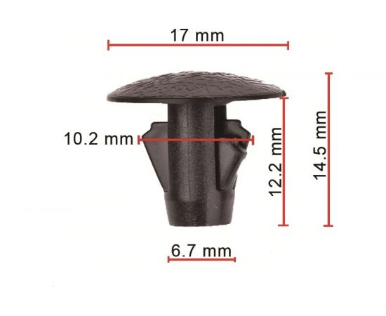 Клипса 50 шт AVERS 9046710186-50 