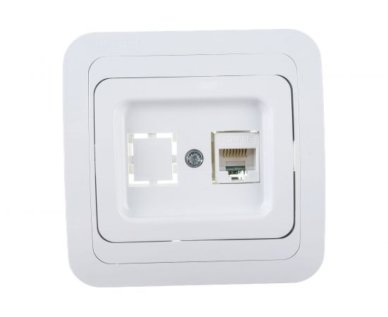 Компьютерная розетка, белая Makel 5Е Mimoza 12035 