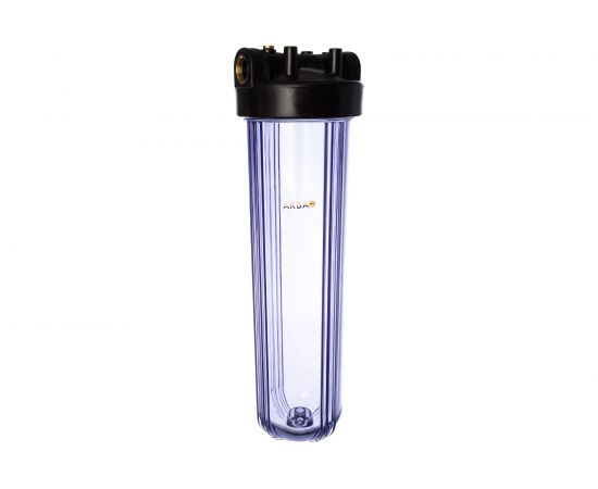 Прозрачный корпус АКВА ПРО 20ВВ ХВС 1" ключ и скоба MY-H20ТB01 426 