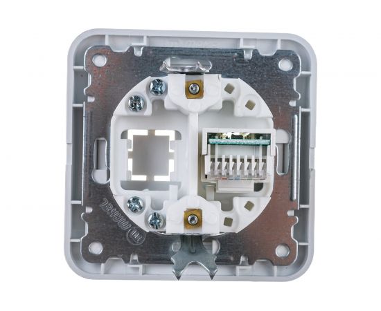 Компьютерная розетка, белая Makel 5Е Mimoza 12035 – изображение 2