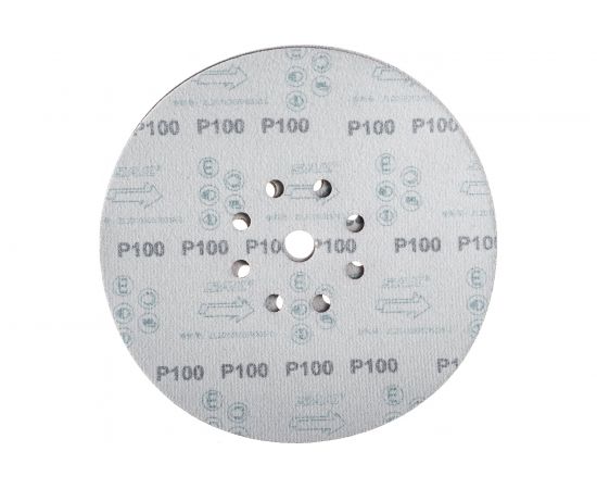 Круг шлифовальный (10 шт; 225 мм; P100; 9 отверстий) ASTECH 8800875 – изображение 2