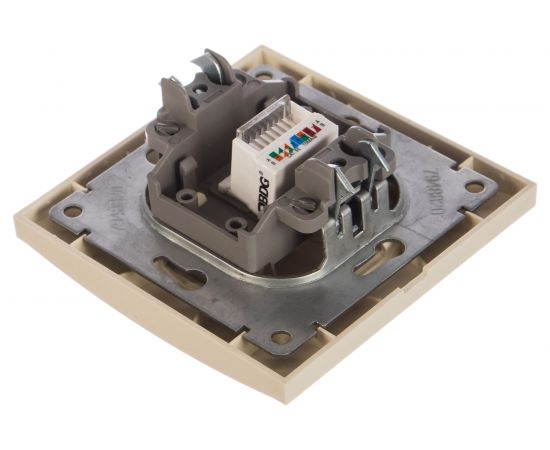 Компьютерная розетка, слоновая кость UNIVersal Бриллиант 7948820 – изображение 2