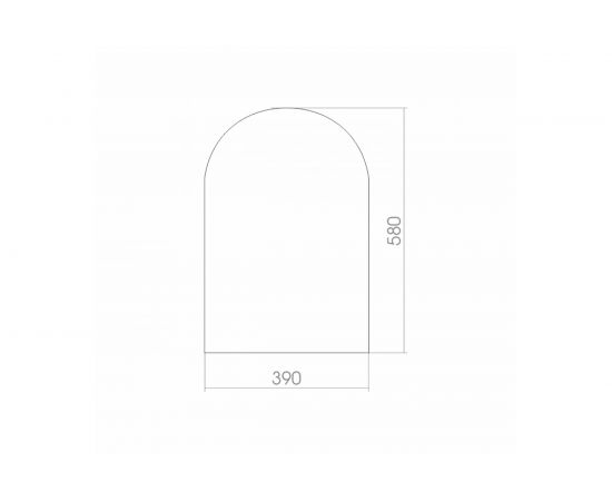 Зеркало Mixline Арка 390x580 мм., без полки 525022 – изображение 2