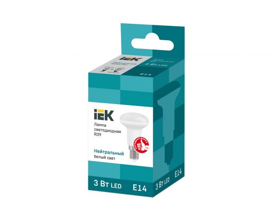 Лампа IEK LED R39 рефлектор 3вт 230В 4000К E14 LLE-R39-3-230-40-E14 – изображение 2