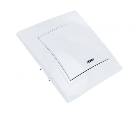 Выключатель TDM 1 кл. с подсветкой 10А белый ""Таймыр"" пром. упак., бакелит. основание SQ1814-0504 – изображение 3