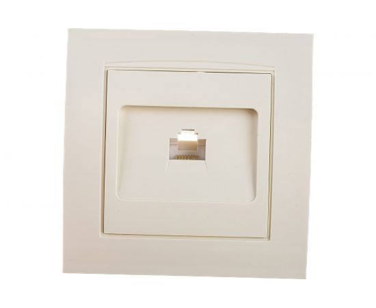 Компьютерная розетка, слоновая кость UNIVersal Бриллиант 7948820 – изображение 3