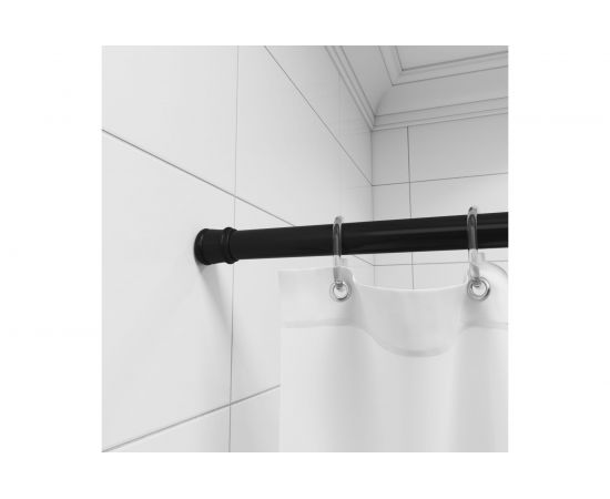 Карниз для ванной комнаты Milardo черный 014A200M14 – изображение 3