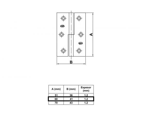 Петля Amig (левая; покрытие латунь) 107 – изображение 3