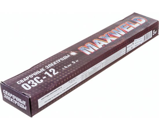 Электроды ОЗС-12 (4 мм; 5 кг) MAXWELD OZS45 – изображение 4
