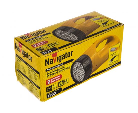 Фонарь Navigator 94 783 NPT-SP13-ACCU прожектор/кемпинг 12+18LED 90Лм АКБ 1.1А.ч 19708 434047 – изображение 5