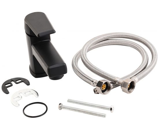 Полимерный смеситель для раковины, черный OneLife P02-021b – изображение 5