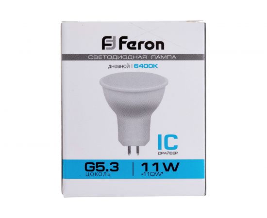 Светодиодная рефлекторная лампа FERON LB-760, MR16 11W 230V G5.3 6400К, 950Lm 38139 – изображение 6