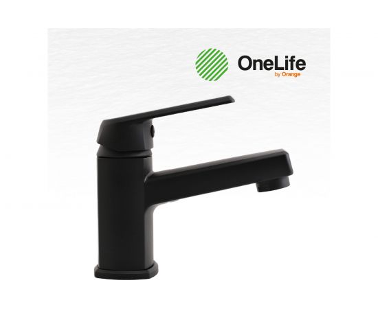 Полимерный смеситель для раковины, черный OneLife P02-021b – изображение 9