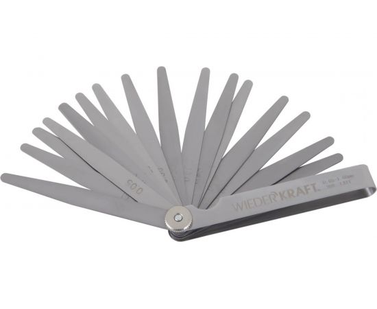 Набор щупов WIEDERKRAFT 0.05-1 мм, L-100 мм, 20 предметов WDK-MP20 