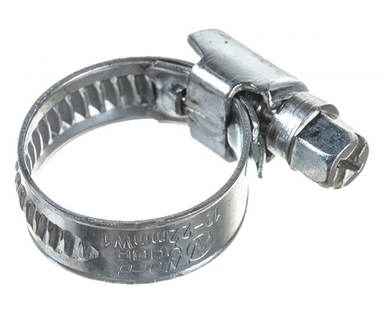 Червячный хомут Nord-Yada 12-22 мм, оцинк. сталь 904414 