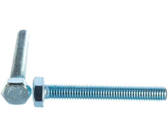 Болт Tech-Krep DIN933 с шестигранной головкой, оцинкованный М8х60 6 шт - пакет 102973 