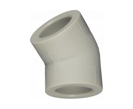 Угольник VALFEX PP-R серый, 25 мм, 45 градусов 10107025Г 127-0466 