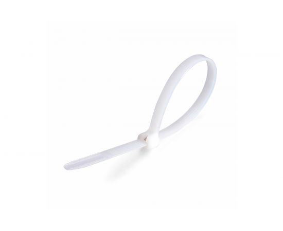 Нейлоновые стяжки с металлическим зубом FORTISFLEX КСЗ 4x200 белый 100 штук 58493 