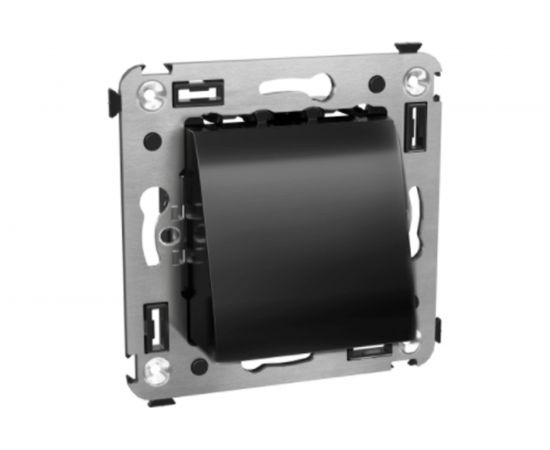 Вывод кабеля из стены DKC, Avanti черный квадрат 4402983 