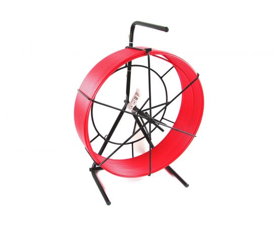 Протяжка для кабеля мини OlmiOn УЗК d=6 мм L=60 м в напольной кассете №3, красный СП-К3-6/60 