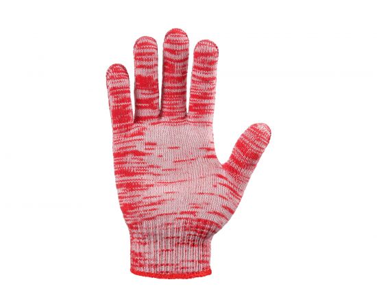 Плотные трикотажные перчатки Фабрика перчаток, без ПВХ, 10 класс, 6 нитей, красные, р.XS 6-10-ПЛ-КР-БП-(XS) – изображение 2