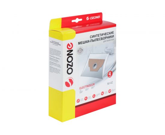 Мешки-пылесборники синтетические для пылесосов ELECTROLUX (4 шт.) OZONE M-42 – изображение 2