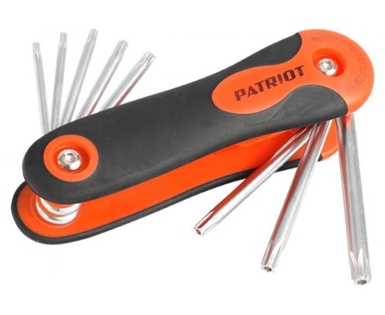 Набор ключей PATRIOT SKT-8F, TORX, T9-T40 складные, CRV, 8-в-1 350002009 – изображение 2