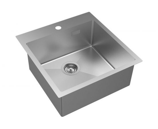 Мойка из нержавеющей стали IDDIS Haze сатин, 490х510 HAZ49S0i77 – изображение 2