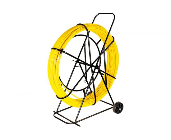 Протяжка для кабеля мини OlmiOn УЗК d=11 мм L=200 м на тележке, желтый СП-��1-11/200 – изображение 2